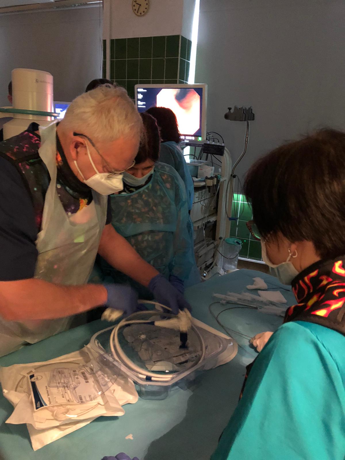 zabieg z uzyciem cholangioskopu